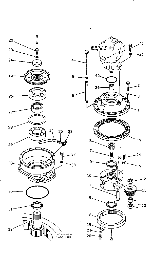 Excavators Komatsu / PC300LC-3 S/N 12001-UP(pc300l4r) / SWING MACHINERY(120030 : 4011)