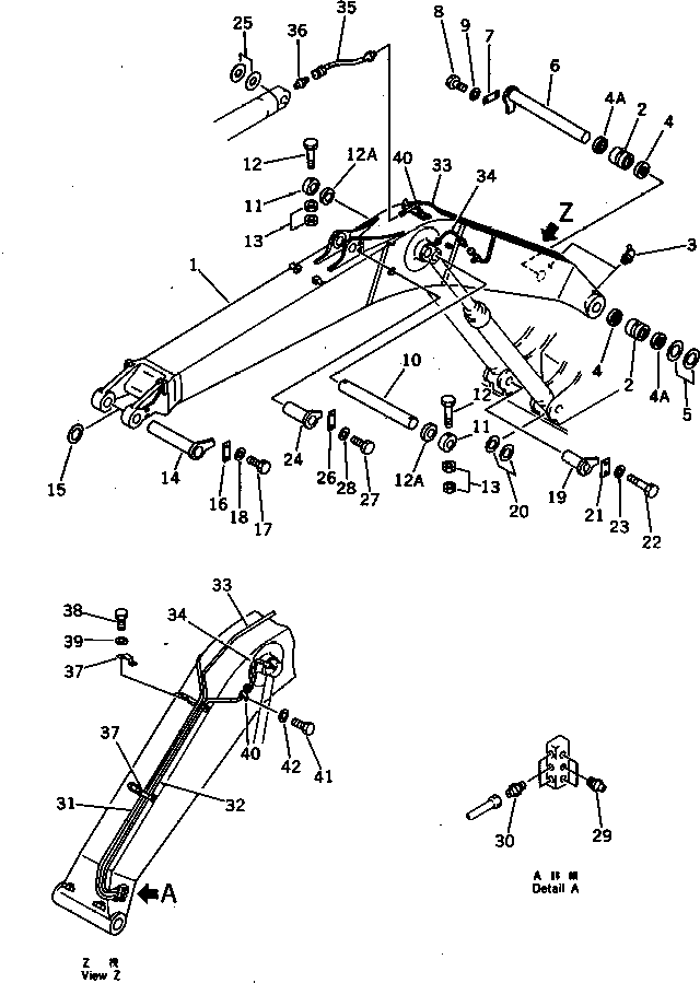 Excavators Komatsu / PC300LC-3 S/N 12001-UP(pc300l4r) / BOOM(210010 : 7001)