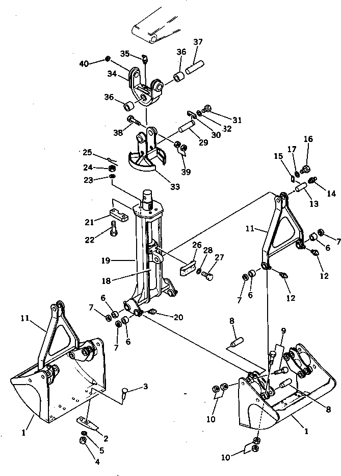Excavators Komatsu / PC300LC-3 S/N 12001-UP(pc300l4r) / CLAMSHELL BUCKET ? 0.8M.3 (DIGGING TYPE)(210200 : 7183)