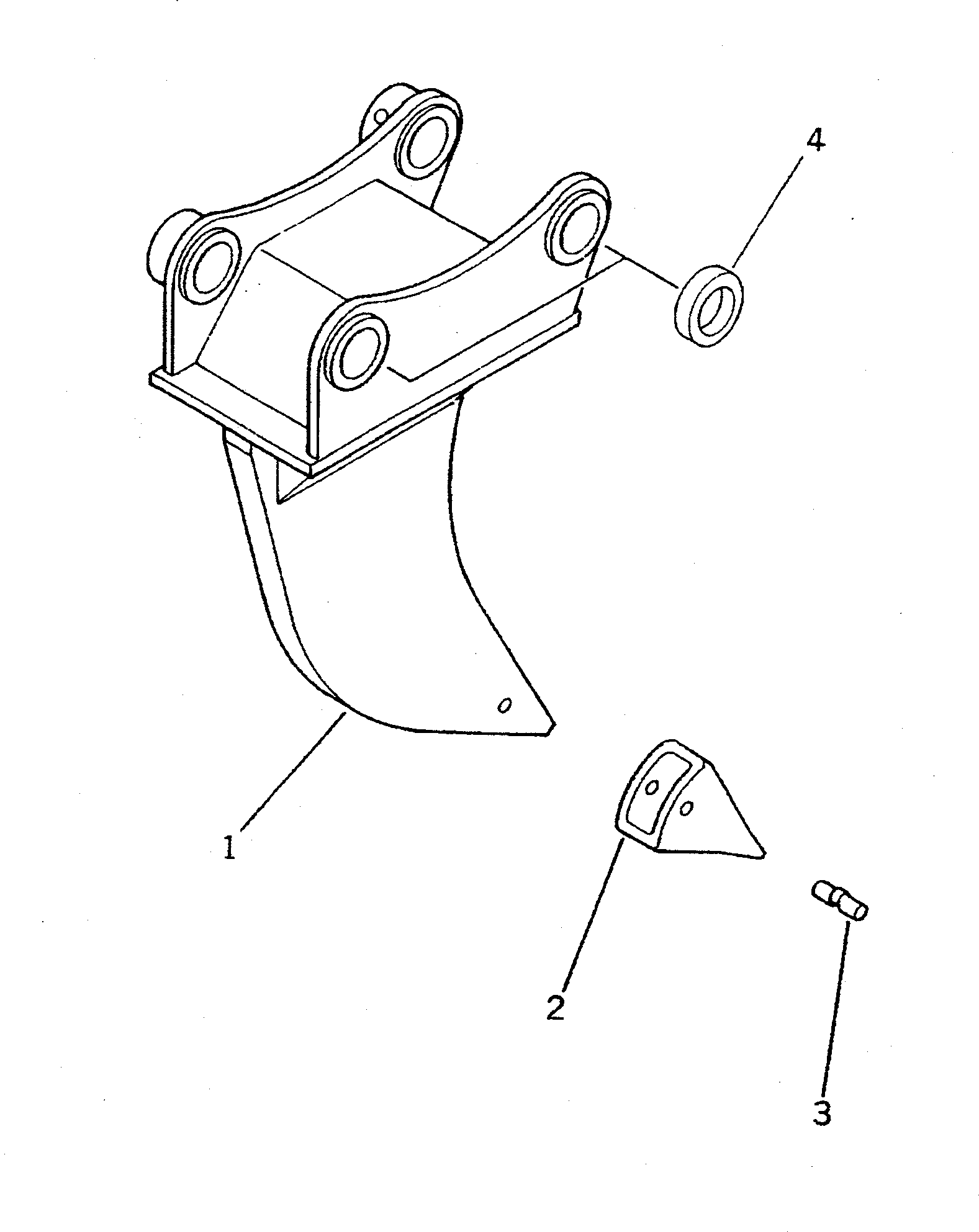 Excavators Komatsu / PC300LC-3 S/N 12001-UP(pc300l4r) / SINGLE SHANK RIPPER(210230 : 7201)