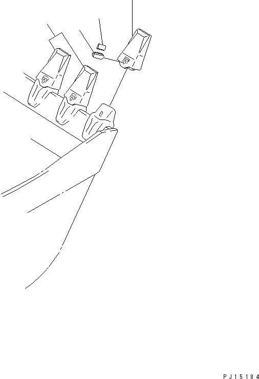 Excavators Komatsu / PC300LC-3 S/N 12001-UP(pc300l4r) / LONG LIFE TOOTH (VERTICAL PIN TYPE)(210280 : 7901)