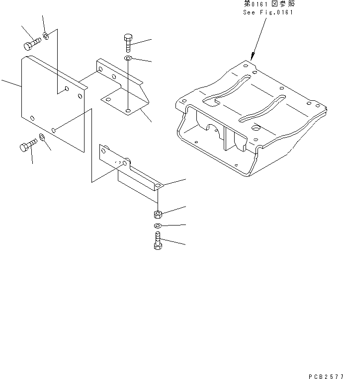 Komatsu parts book diagram for PC300LC-5K S/N K20001-UP: MUFFLER RELATED PARTS (EC SAFETY REGULATION)(#K20407-)