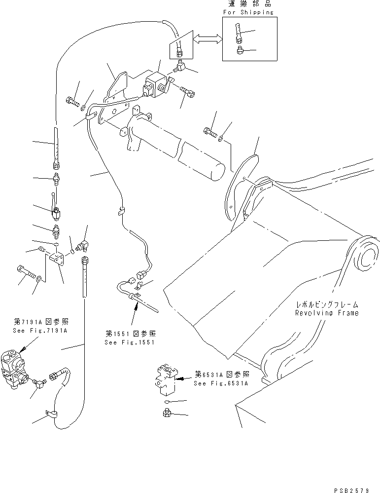 Komatsu parts book diagram for PC300LC-5K S/N K20001-UP: OVERLOAD WARNING DEVICE (EC SAFETY REGULATION)(#K20407-)