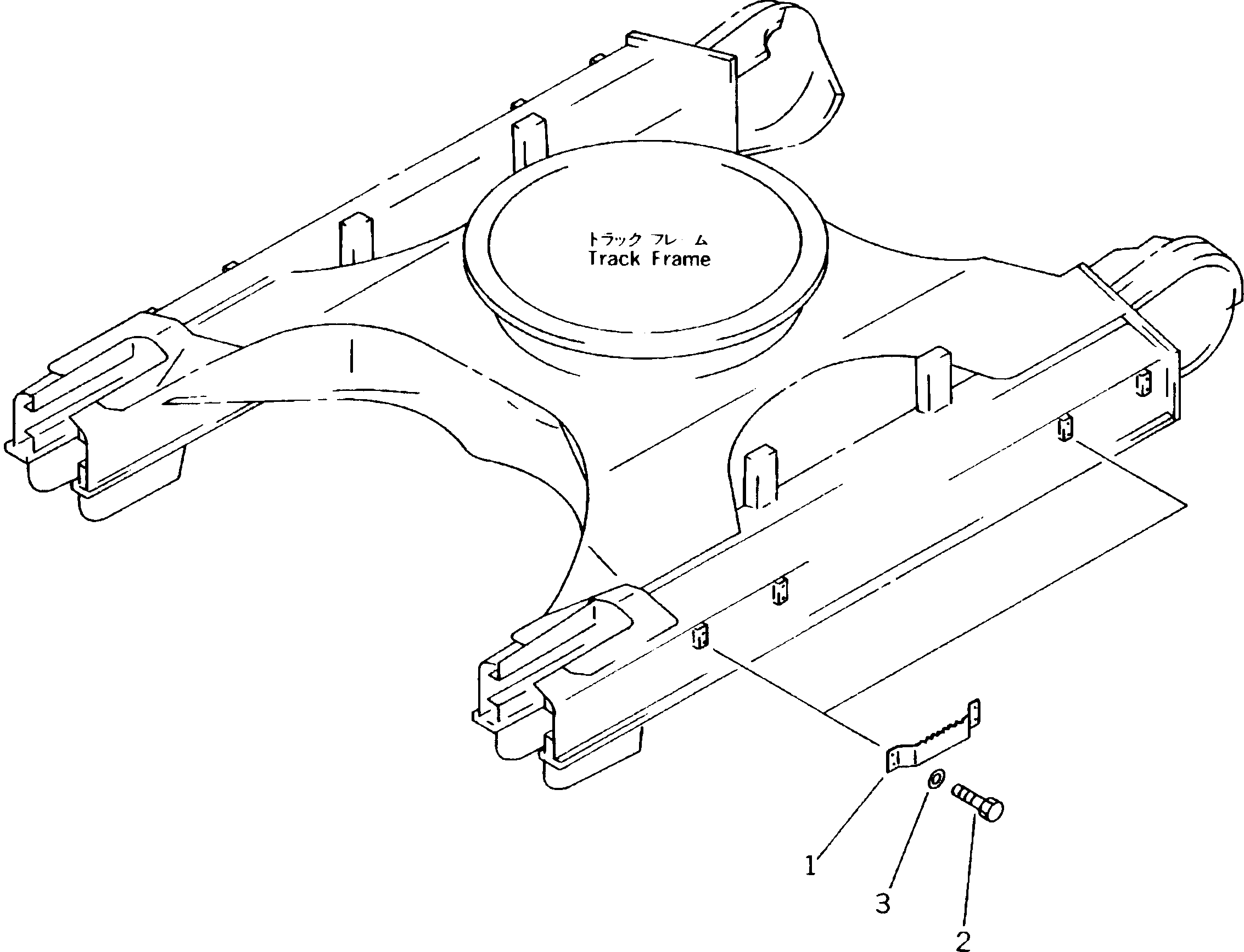 Komatsu parts book diagram for PC300LC-5K S/N K20001-UP: STEP (FOR TRACK FRAME) (FOR SWEDEN)