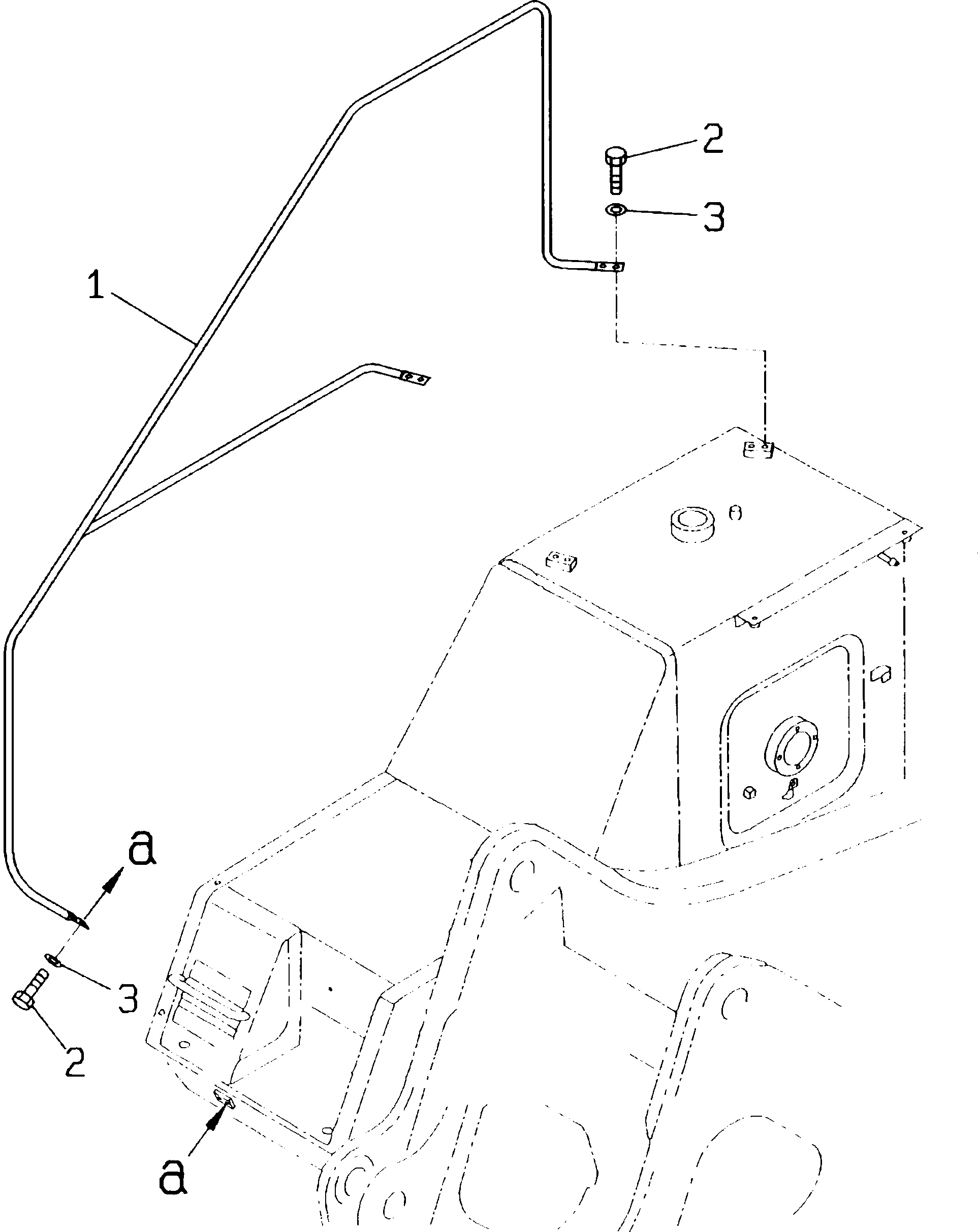 Komatsu parts book diagram for PC300LC-5K S/N K20001-UP: HAND RAIL (EC SAFETY REGULATION)(#K20407-)