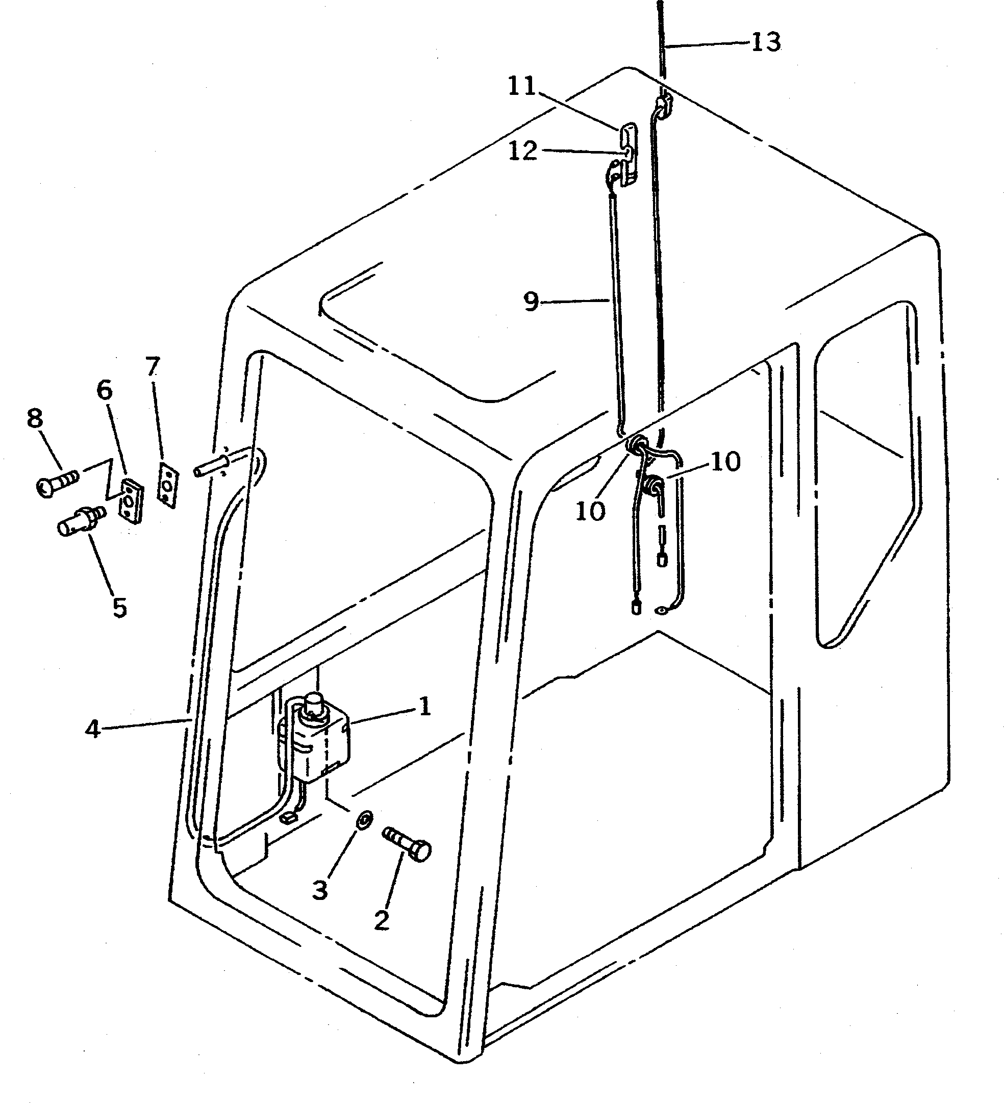 Komatsu parts book diagram for PC300LC-5K S/N K20001-UP: OPERATOR'S CAB (4/6) (WINDOW WASHER AND ELECTRICAL SYSTEM)       (TBG SPEC.)(#K20001-.)