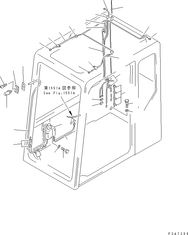 Komatsu parts book diagram for PC300LC-5K S/N K20001-UP: OPERATOR'S CAB (4/6) (WINDOW WASHER AND ELECTRICAL SYSTEM)       (SCANDINAVIAN SPEC.)(EC REGULATION)(#K20407-)
