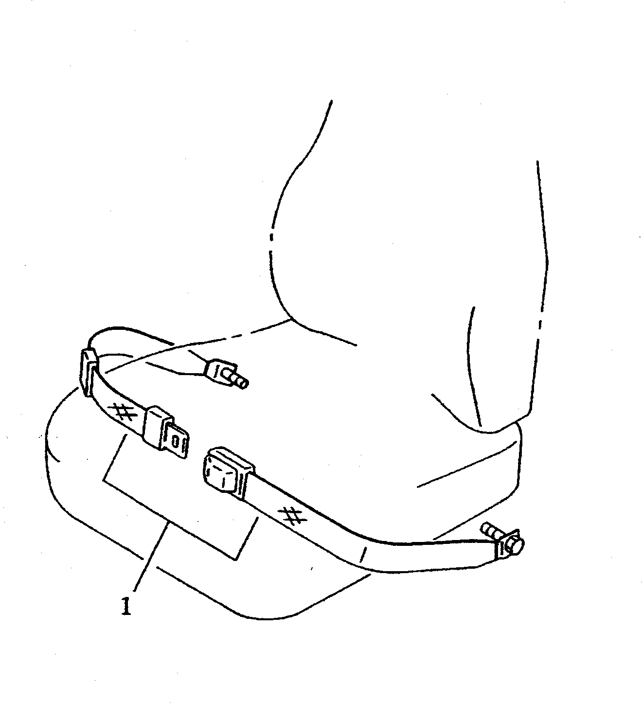 Komatsu parts book diagram for PC300LC-5K S/N K20001-UP: SEAT BELT