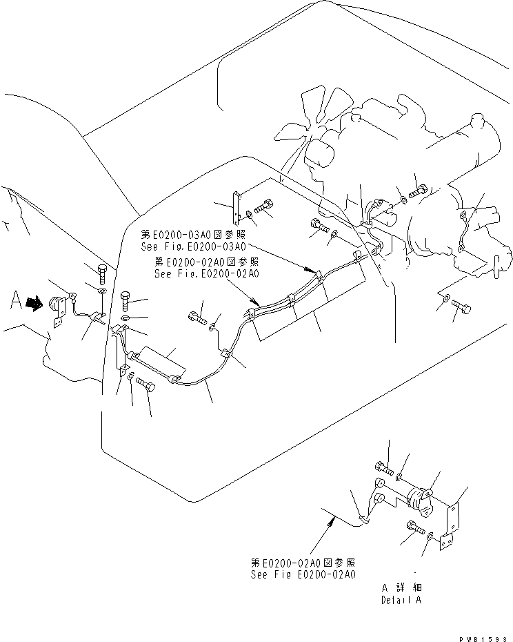 Excavators Komatsu / PC300SC-6 S/N 10001-UP(pc300scr) / WIRING (STARTING HARNESS)(#10001-10999)(120020 : E0200-01A0)
