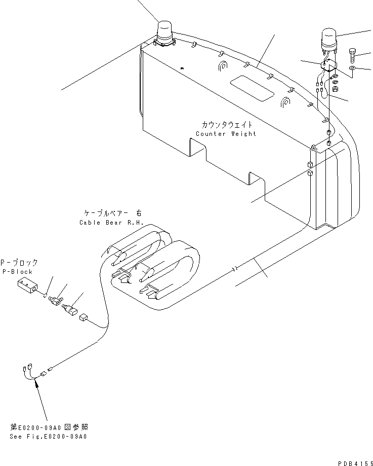 Excavators Komatsu / PC300SC-6 S/N 10001-UP(pc300scr) / WIRING (PATLITE HARNESS) (PC300SC)(#10001-12000)(120170 : E0200-10A0)