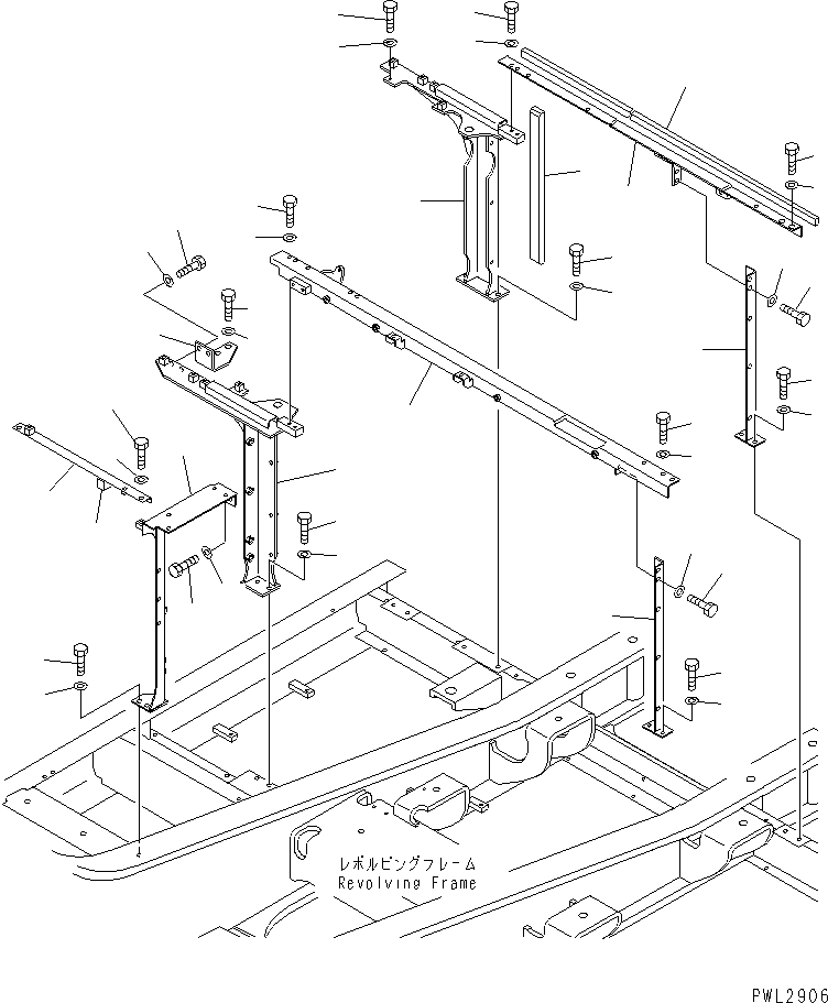Excavators Komatsu / PC300SC-6 S/N 10001-UP(pc300scr) / FRAME (MACHINE CAB)(#11001-)(240030 : M1120-01A0A)