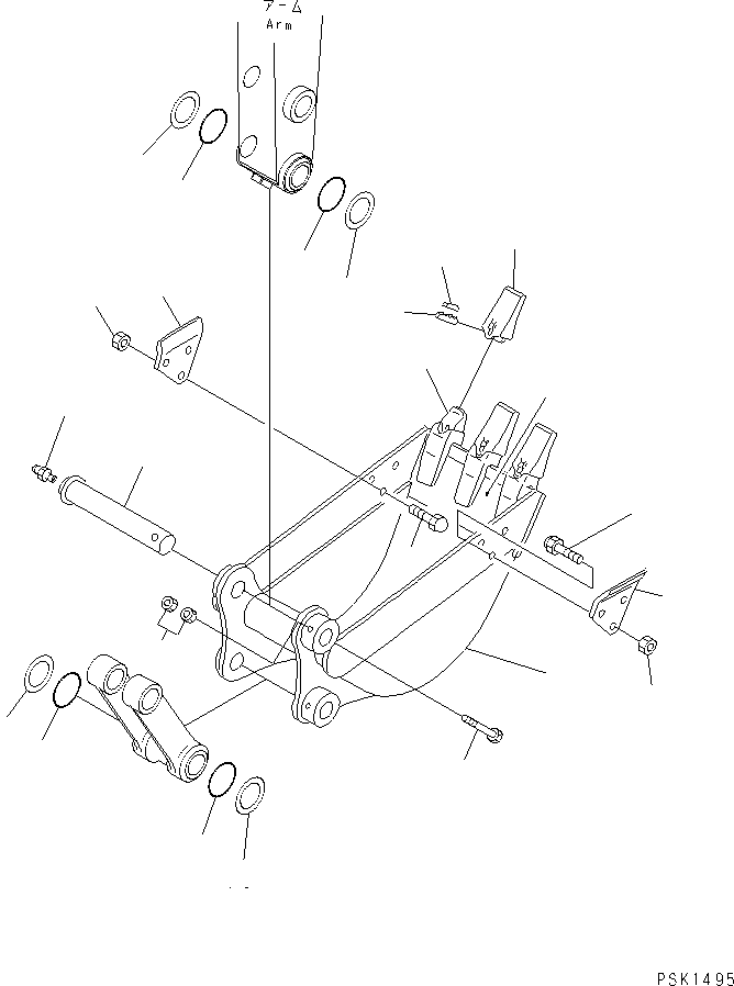 Excavators Komatsu / PC30FR-1 S/N 10001-UP(pc30fr-r) / BUCKET (VERTICAL PIN TYPE ? WITHOUT ADJUSTER)(#11001-)(180120 : 7431)