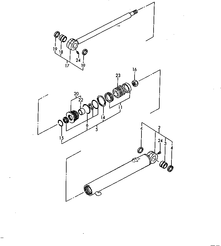 Excavators Komatsu / PC30FR-2 S/N 20001-UP(pc30fr0r) / ARM CYLINDER (INNER PARTS)(360070 : T1140-01A0)