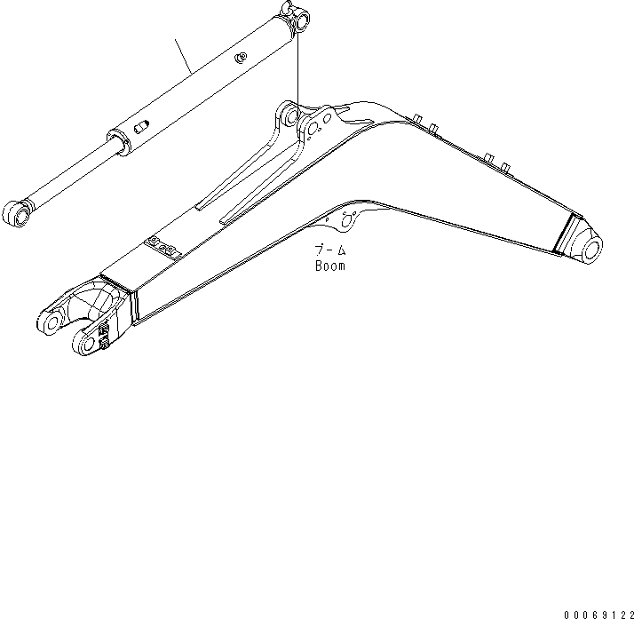 Excavators Komatsu / PC30MR-3(JPN)-FOR CANOPY S/N 30001-UP(pc30mr-b) / BOOM (ARM CYLINDER)(330060 : T1110-05A0)