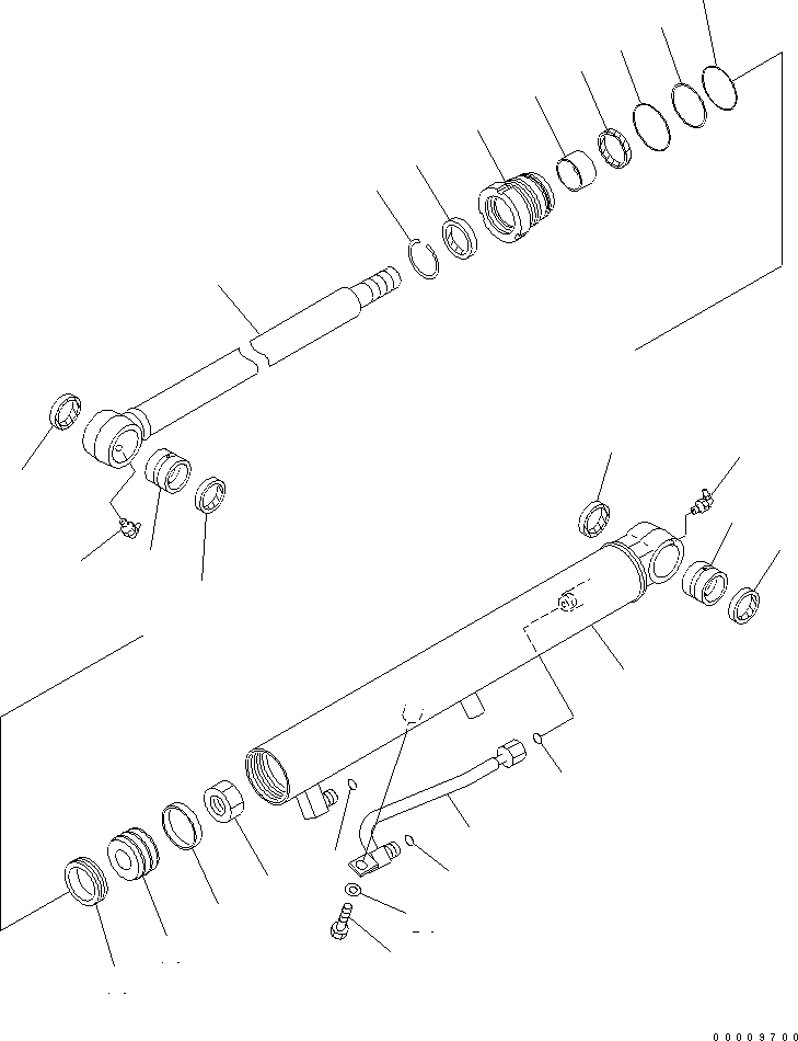 Excavators Komatsu / PC30MR-3(JPN)-FOR CANOPY S/N 30001-UP(pc30mr-b) / BUCKET CYLINDER(390110 : Y1620-41A0)