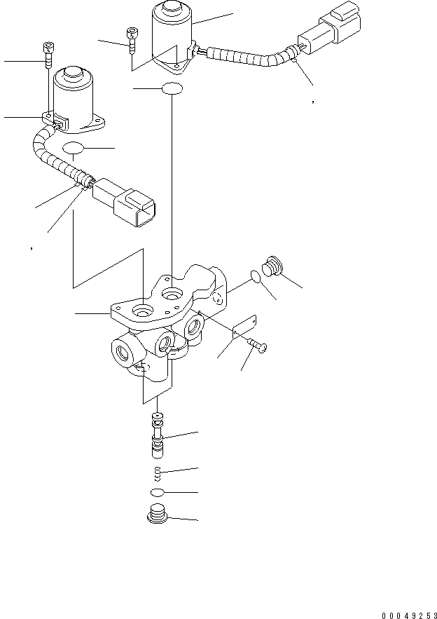 Excavators Komatsu / PC30MR-3(JPN)-FOR CANOPY S/N 30001-UP(pc30mr-b) / E.P.C. VALVE (INNER PARTS)(390370 : Y1681-01A0)