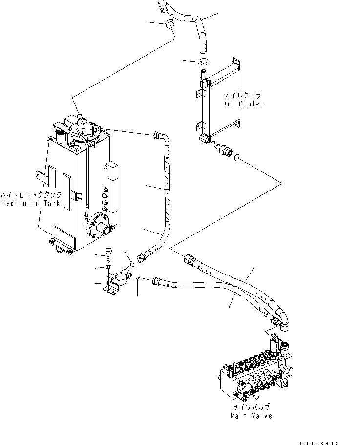 Excavators Komatsu / PC30MR-2 S/N 20001-UP (Canopy Spec.)(pc30mr0c) / RETURN LINE(150160 : H0330-01A0)
