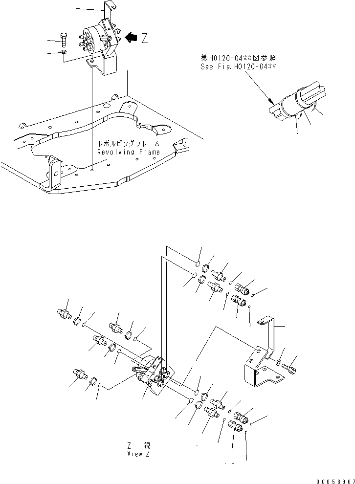 Excavators Komatsu / PC30MR-2 S/N 20001-UP (Canopy Spec.)(pc30mr0c) / ISO-BACKHOE PATTERN CONTROL(150260 : H1835-01A2)