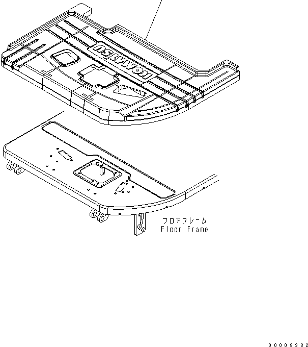 Excavators Komatsu / PC30MR-2 S/N 20001-UP (Canopy Spec.)(pc30mr0c) / FLOOR MAT (CANOPY)(210030 : K0310-01A0)