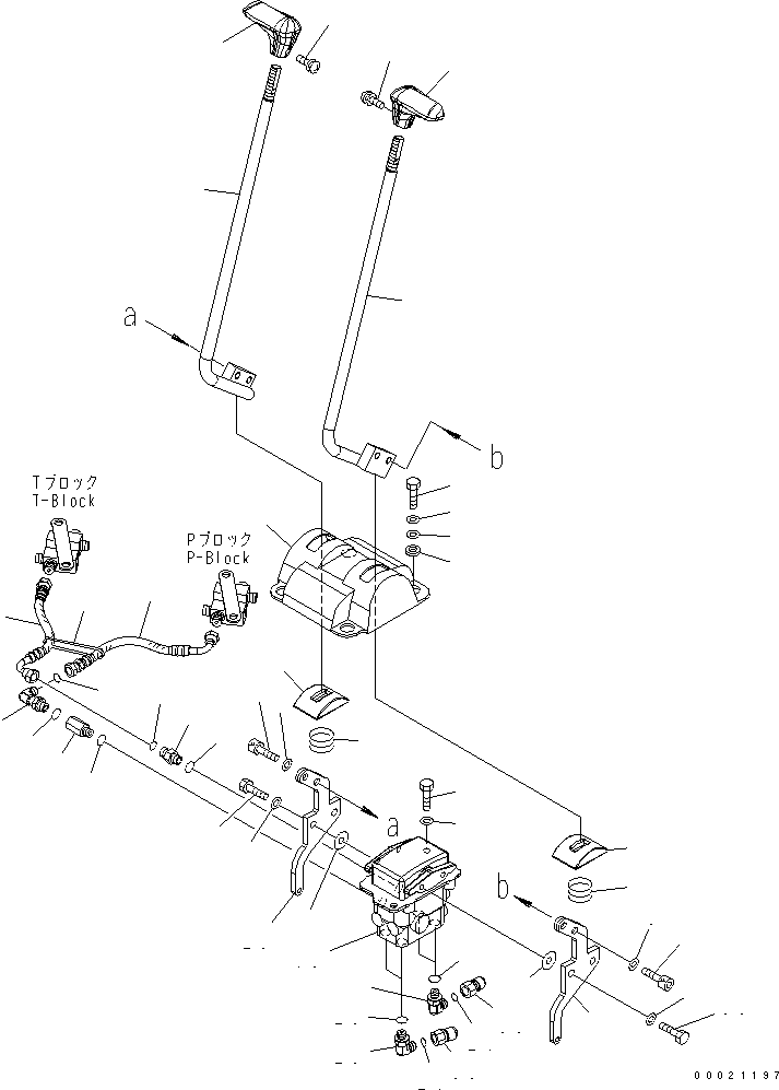 Excavators Komatsu / PC30MR-2 S/N 20001-UP (Canopy Spec.)(pc30mr0c) / FLOOR FRAME (TRAVEL CONTROL) (CANOPY)(210070 : K1110-02A0)