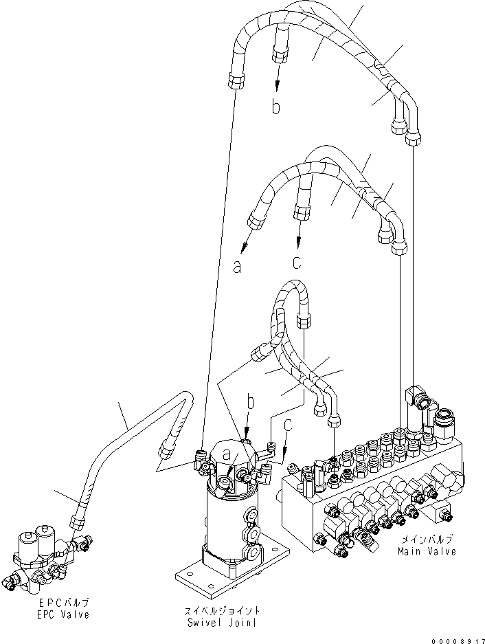 Excavators Komatsu / PC30MR-2-A S/N 20001-UP(pc30mr0r) / ACTUATOR LINE (TRAVEL AND BLADE)(150170 : H1100-01A0)