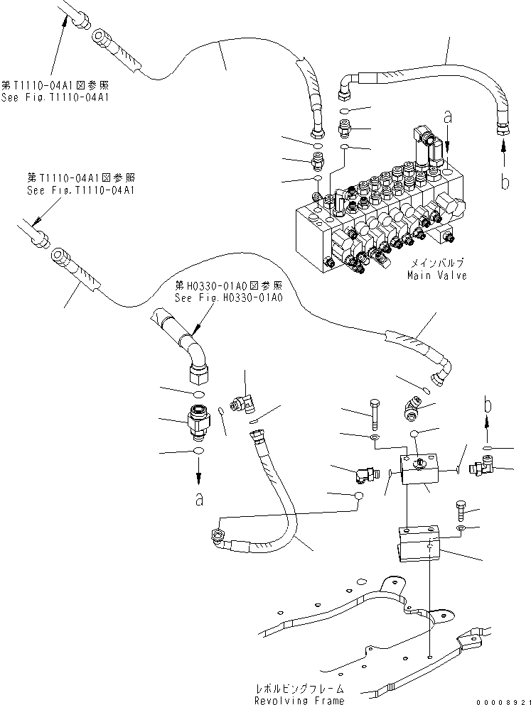 Excavators Komatsu / PC30MR-2-A S/N 20001-UP(pc30mr0r) / ATTACHMENT LINE (KIT) (FOR JAPAN)(150220 : H1270-01A1)