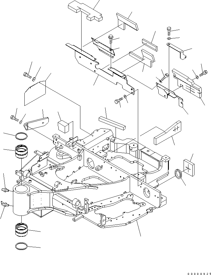 Excavators Komatsu / PC30MR-2-A S/N 20001-UP(pc30mr0r) / REVOLVING FRAME(180010 : J1110-01A0)
