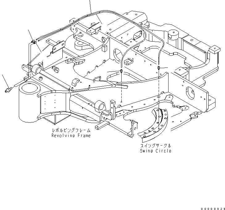 Excavators Komatsu / PC30MR-2-A S/N 20001-UP(pc30mr0r) / LUBRICATING LINE(180050 : J1410-01A0)