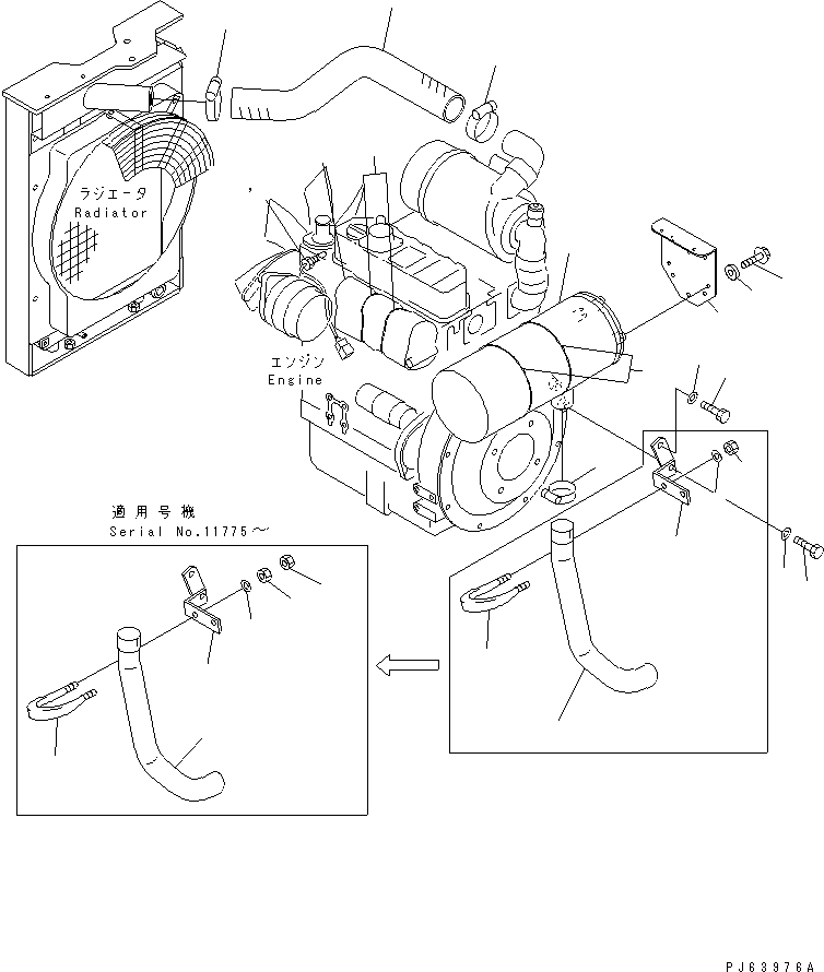 Excavators Komatsu / PC30UU-3 S/N 10001-UP(pc30uu-r) / ENGINE RELATED PARTS(030030 : B0100-02A0)