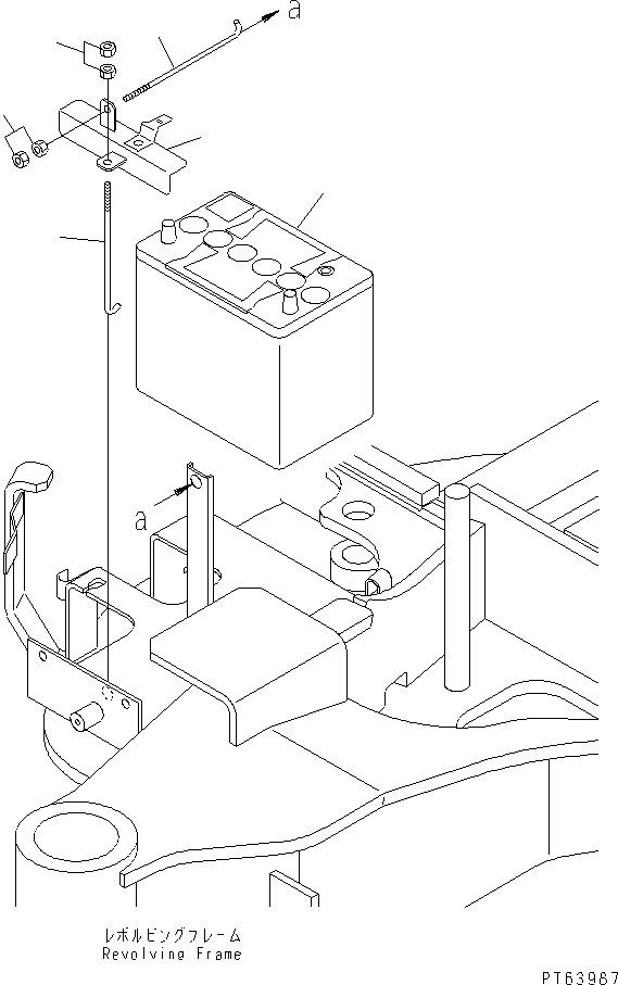 Excavators Komatsu / PC30UU-3 S/N 10001-UP(pc30uu-r) / BATTERY AND MOUNTING PARTS(120010 : E0100-01A0)