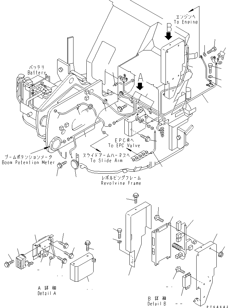 Excavators Komatsu / PC30UU-3 S/N 10001-UP(pc30uu-r) / ENGINE WIRING (WITH AIR CONDITIONER)(120040 : E0200-01A1)