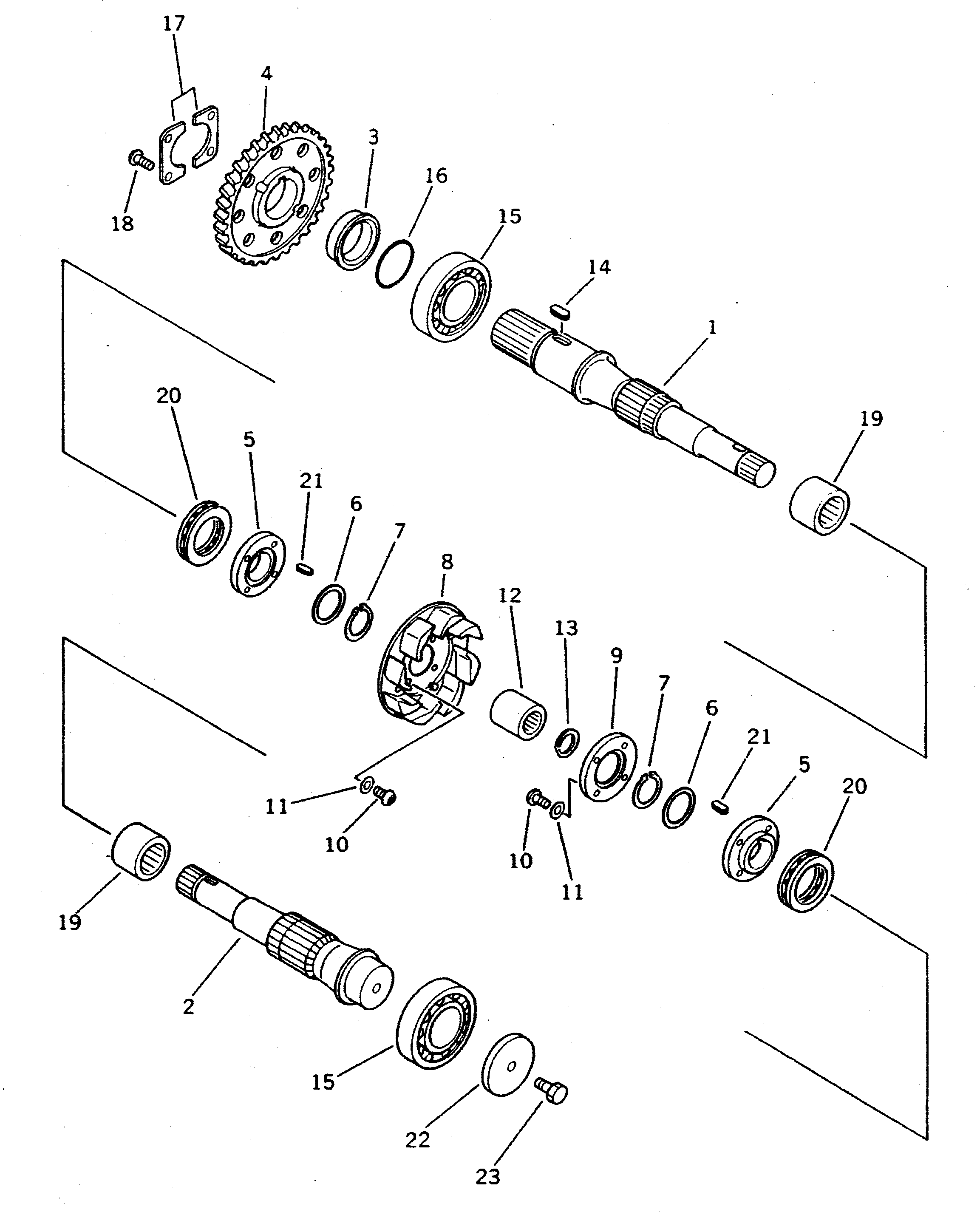Komatsu parts book diagram for PC310LC-5 S/N 10001-UP: HYDRAULIC PUMP (7/16) (PUMP SUB ASS'Y) (6/6)