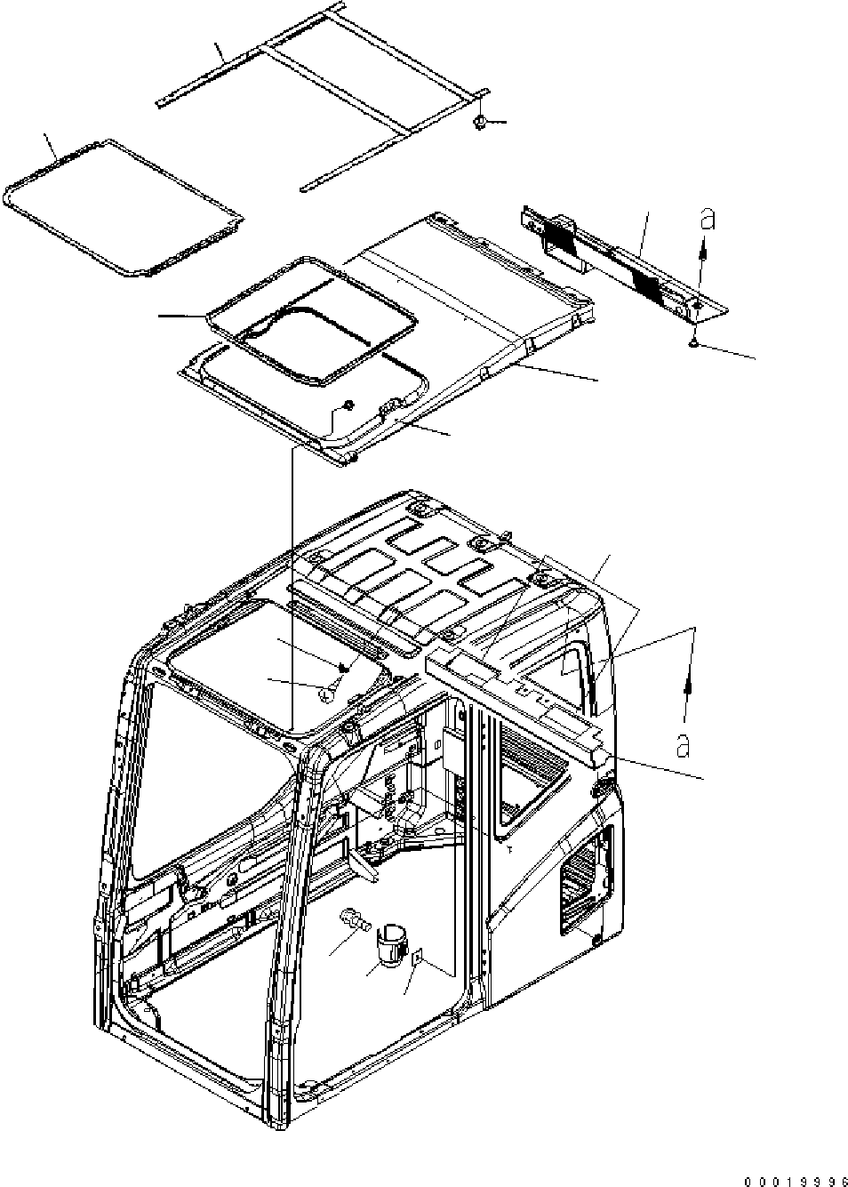 Excavators Komatsu / PC340LCD-7K-E0 HIGH REACH DEMOLITION S/N K45019-UP(pc340hr3) / OPERATOR’S CAB (ACCESSORIES)(210190 : 210190)