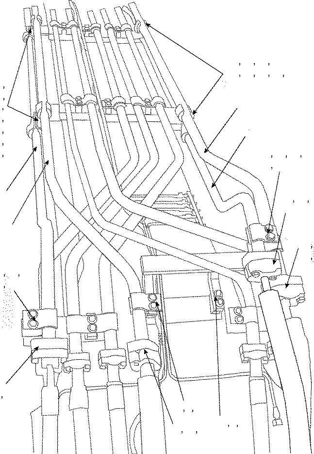 Excavators Komatsu / PC340LCD-7EO MONO AND STRAIGHT BOOM S/N K45061-UP(pc340sbe) / MONO BOOM (2 ATT PIPING BOOM FOOT)(360380 : 360380)