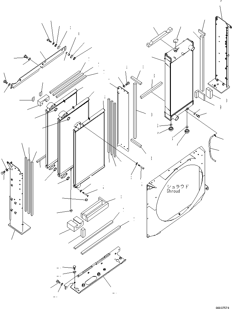 Excavators Komatsu / PC350-7E0 S/N 30001-UP (ecot3)(pc350-0c) / COOLING (RADIATOR AND OIL COOLER)(060010 : C0100-01H0)