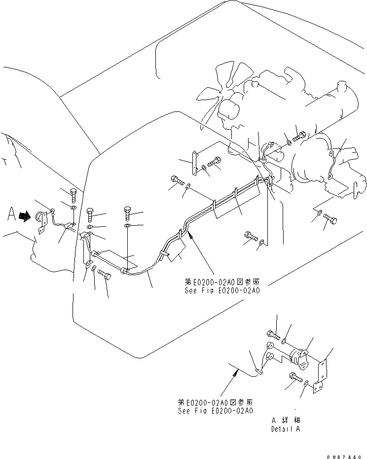 Komatsu parts book diagram for PC350-6 S/N 10001-UP: WIRING (STARTING HARNESS)(#12001-)