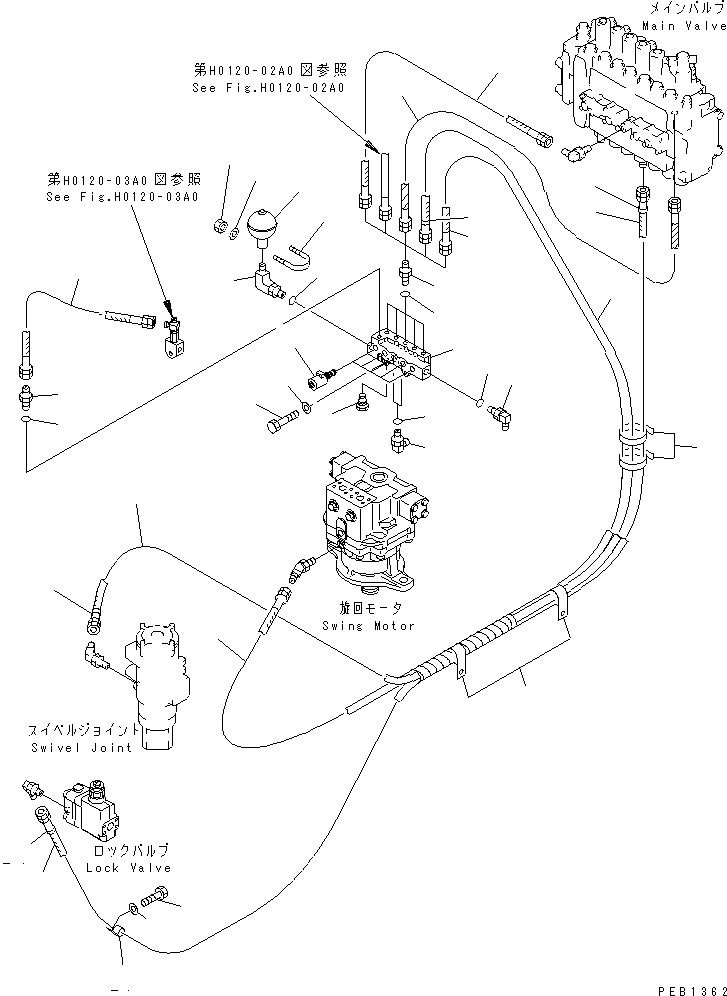 Komatsu parts book diagram for PC350-6 S/N 10001-UP: SOLENOID VALVE(#10001-11999)