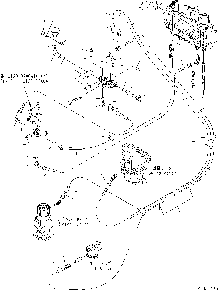 Komatsu parts book diagram for PC350-6 S/N 10001-UP: SOLENOID VALVE(#12284-)