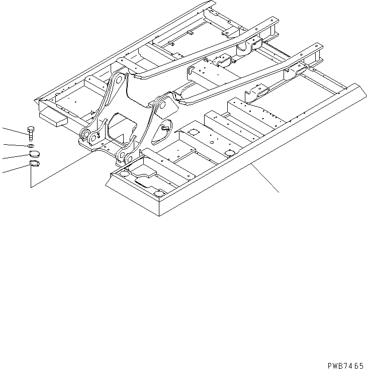 Komatsu parts book diagram for PC350-6 S/N 10001-UP: REVOLVING FRAME(#12001-12283)
