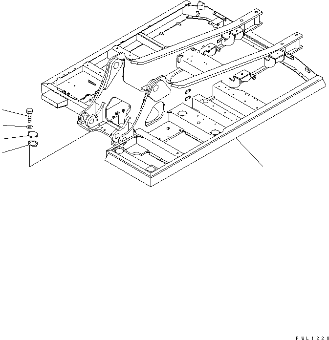 Komatsu parts book diagram for PC350-6 S/N 10001-UP: REVOLVING FRAME(#12284-)