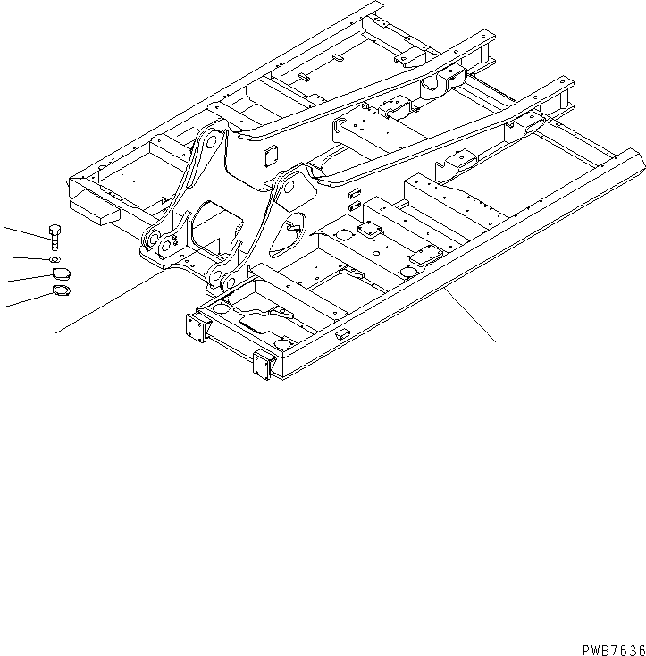 Komatsu parts book diagram for PC350-6 S/N 10001-UP: REVOLVING FRAME (F.O.P.S.)(#12001-12283)
