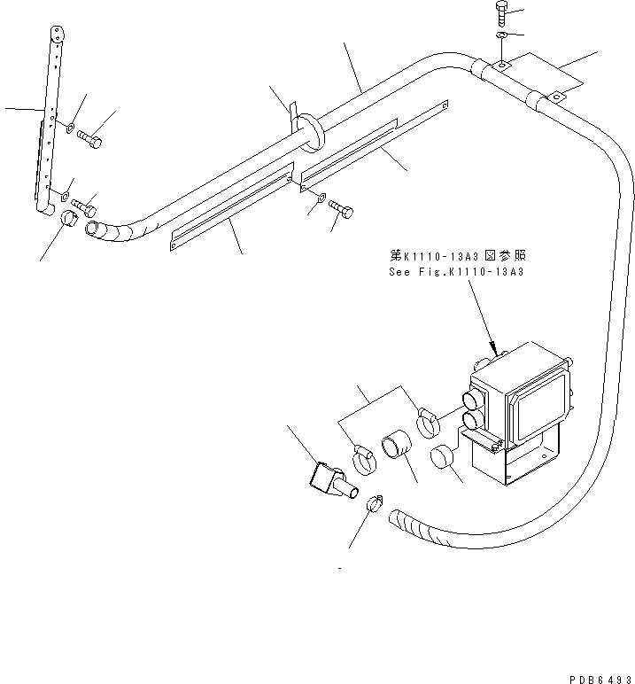 Komatsu parts book diagram for PC350-6 S/N 10001-UP: DEFROSTER (AIR CONDITIONER)(#10478-11999)
