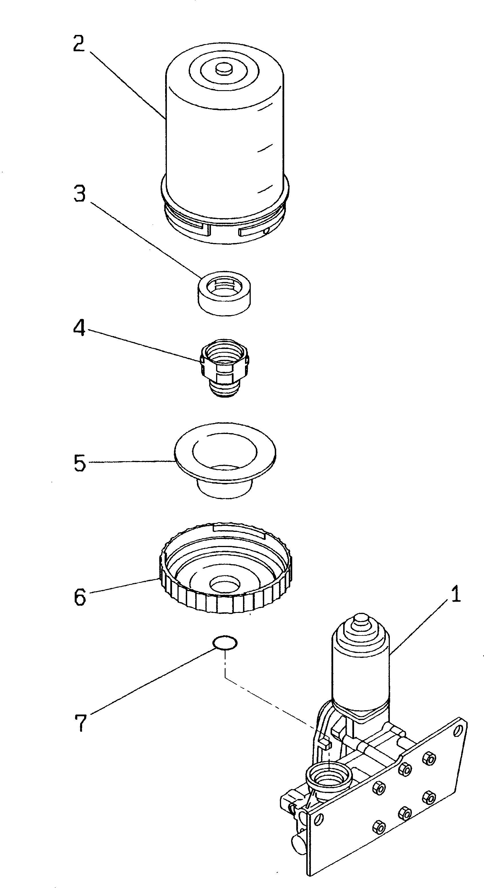 Komatsu parts book diagram for PC350-6 S/N 10001-UP: GREASE PUMP (FOR AUTO GREASING)