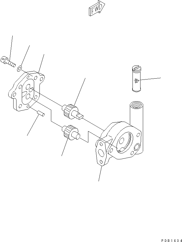 Komatsu parts book diagram for PC350-6 S/N 10001-UP: MAIN PUMP (7/9)(#10001-11999)