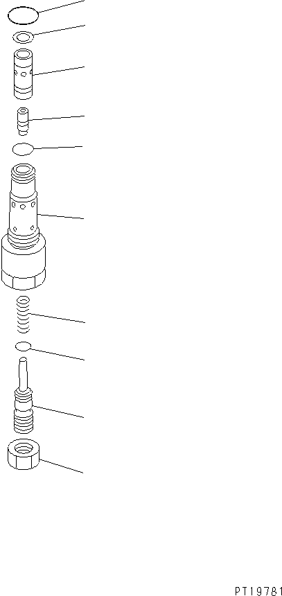 Komatsu parts book diagram for PC350-6 S/N 10001-UP: MAIN PUMP (8/9)(#10001-11999)