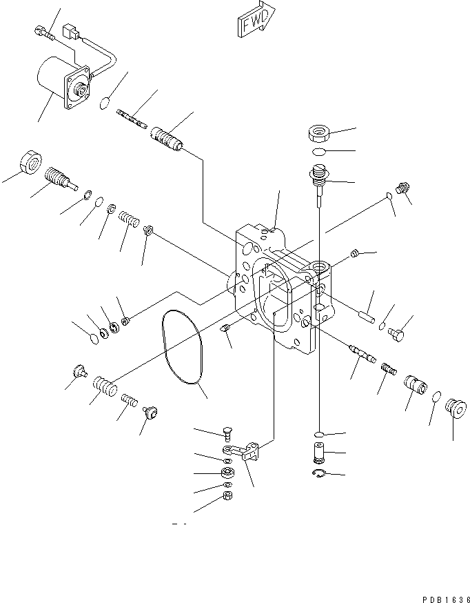 Komatsu parts book diagram for PC350-6 S/N 10001-UP: MAIN PUMP (9/9)(#10001-11999)