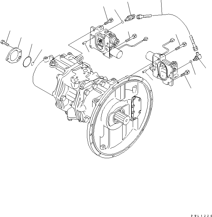 Komatsu parts book diagram for PC350-6 S/N 10001-UP: MAIN PUMP (10/10)(#12001-)