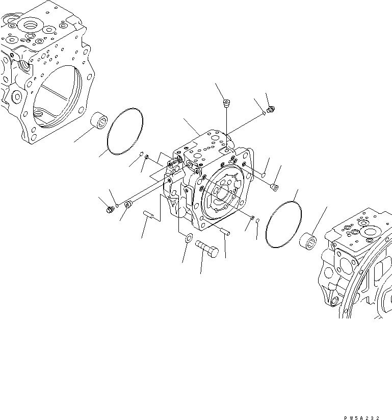 Excavators Komatsu / PC350-7 S/N 20001-UP (Overseas Version)(pc350-7c) / MAIN PUMP (2/11)(480190 : Y1600-02A0)