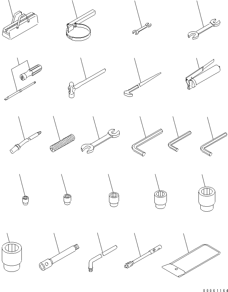 Excavators Komatsu / PC350-8 S/N 60001-60021(pc350-8c) / TOOL(#60001-)(420040 : V0300-01A0)