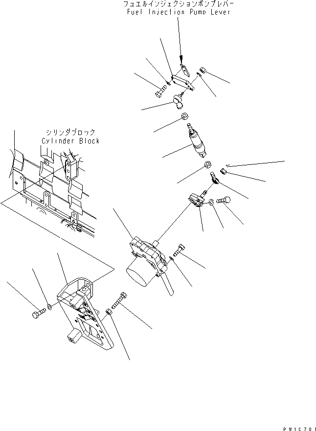 Excavators Komatsu / PC350LC-7-BA S/N 20001-UP(pc350l1r) / FUEL CONTROL (ELECTRIC GOVERNOR)(030040 : B0400-01A0)